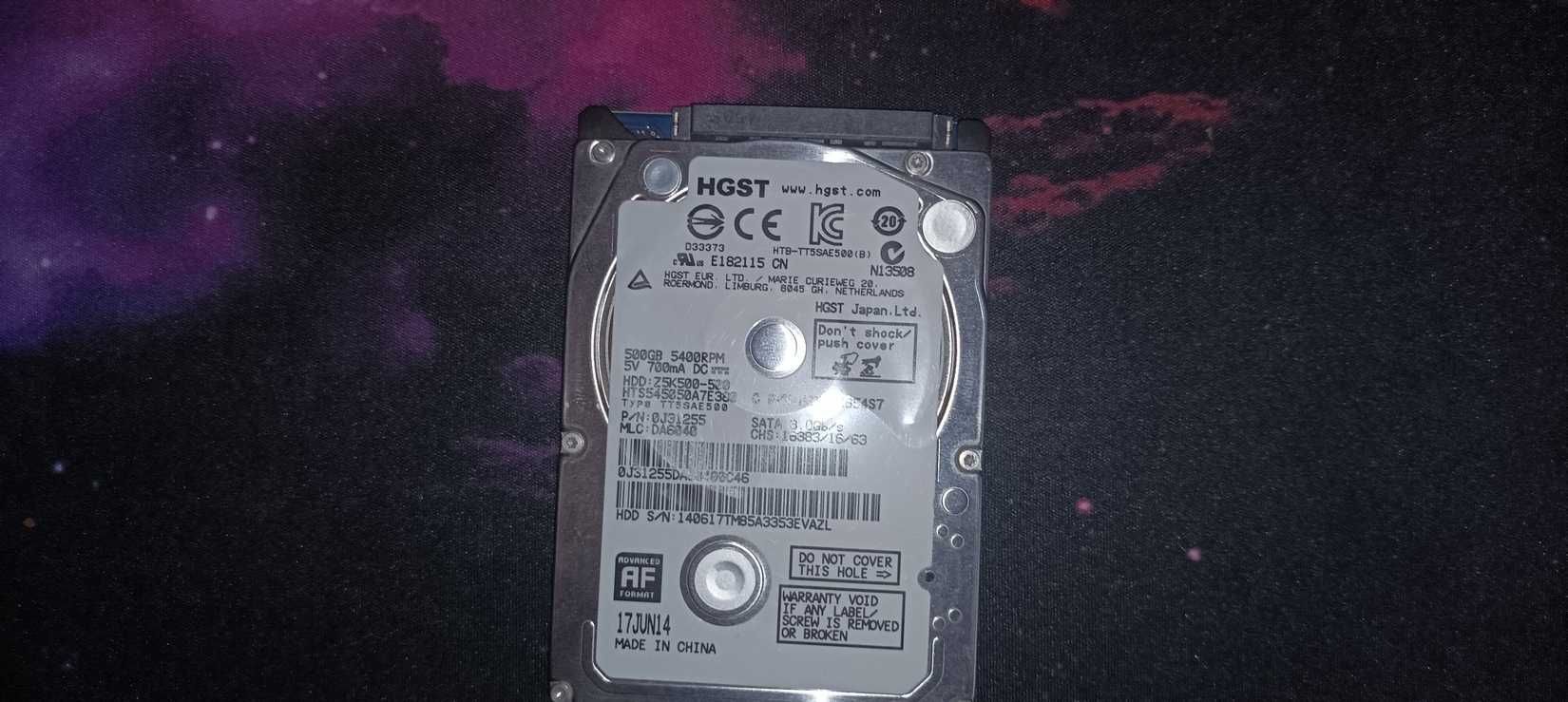 Dysk 2.5" HGST 500 GB !