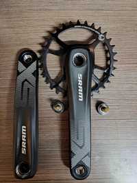 Zdemontowana z roweru nowa korba Sram SX 175mm 32 z.