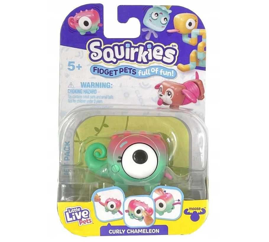 Figurka Little Live Pets SQUIRKIES Curly Chameleon Kameleon