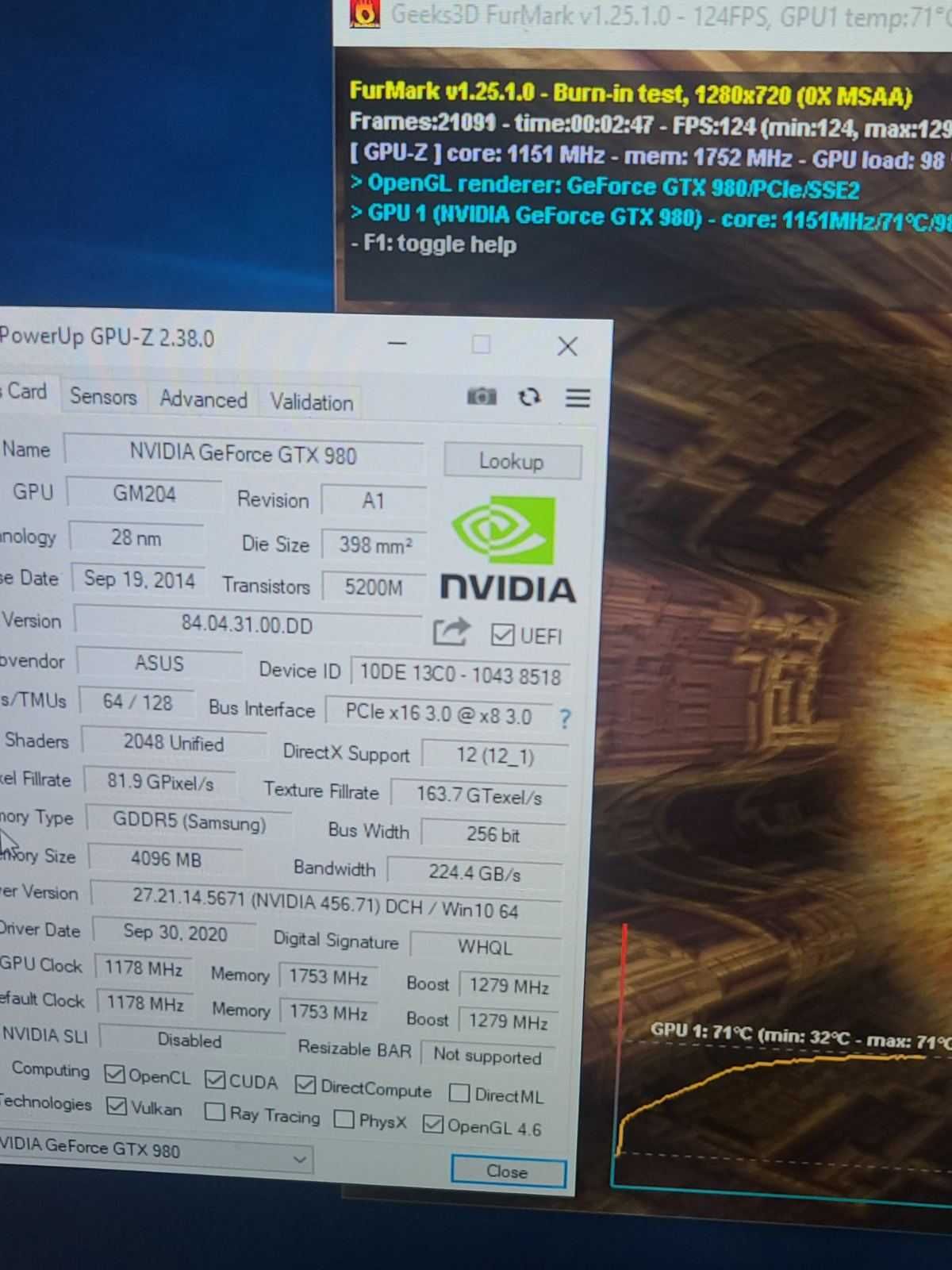 Видеокарта Nvidia Geforce Asus Strix GTX 980 4GB GDDR5 256bit