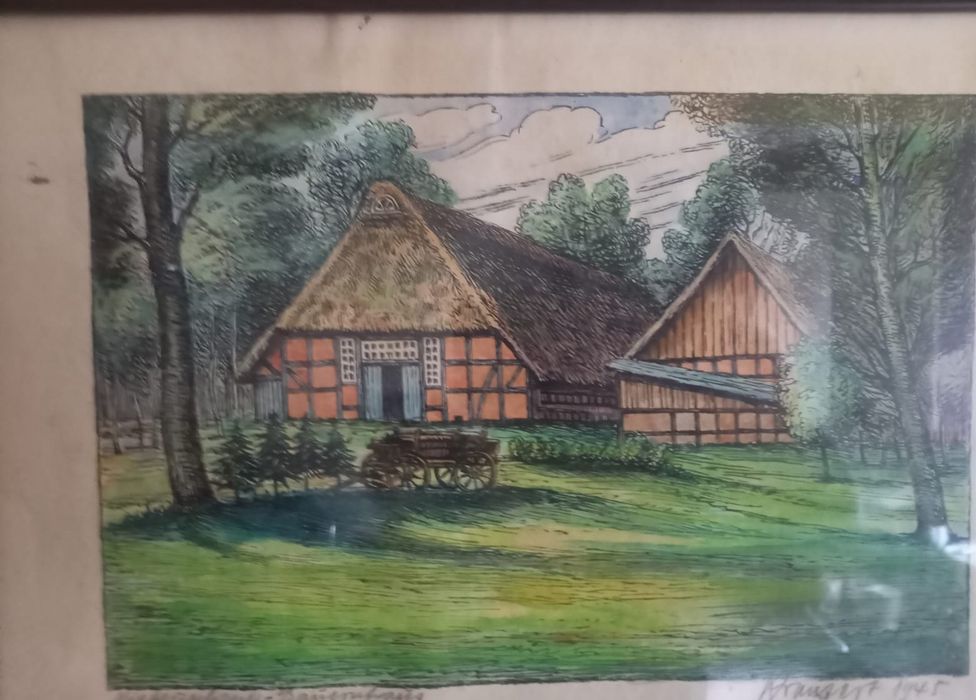 Antyk obraz pejzaż 1945