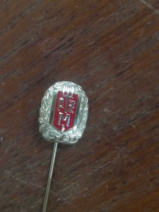 Metalowa wpinka 50 lat PŻM