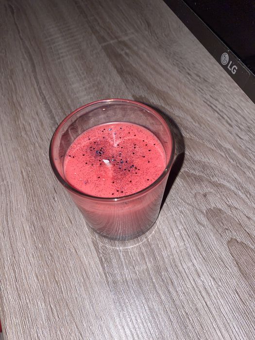 Vela artesanal em copo de vidro