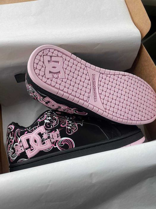 Женские кроссовки DC Shoes Court Graffik "Black/Pink" Размеры 36-41