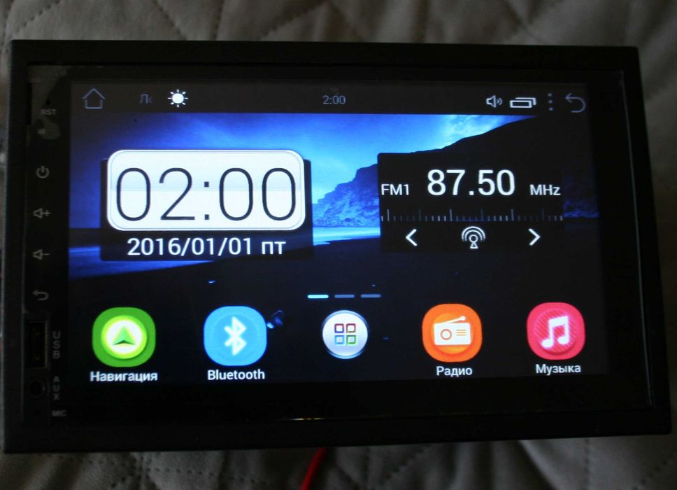 Двухдиновая автомагнитола на android ОС