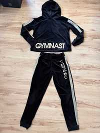 Piękny welurowy dres gymnast Justice Active z USA 12