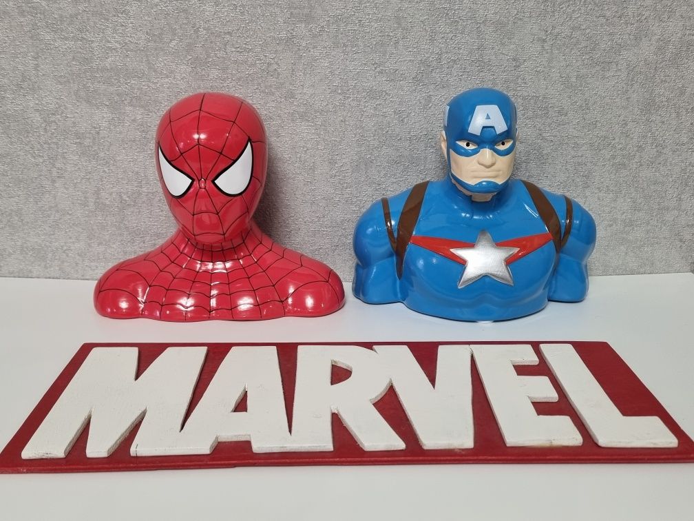 Копілка Marvel Miniso орігінал,Спайдермен, Капітан Америка.