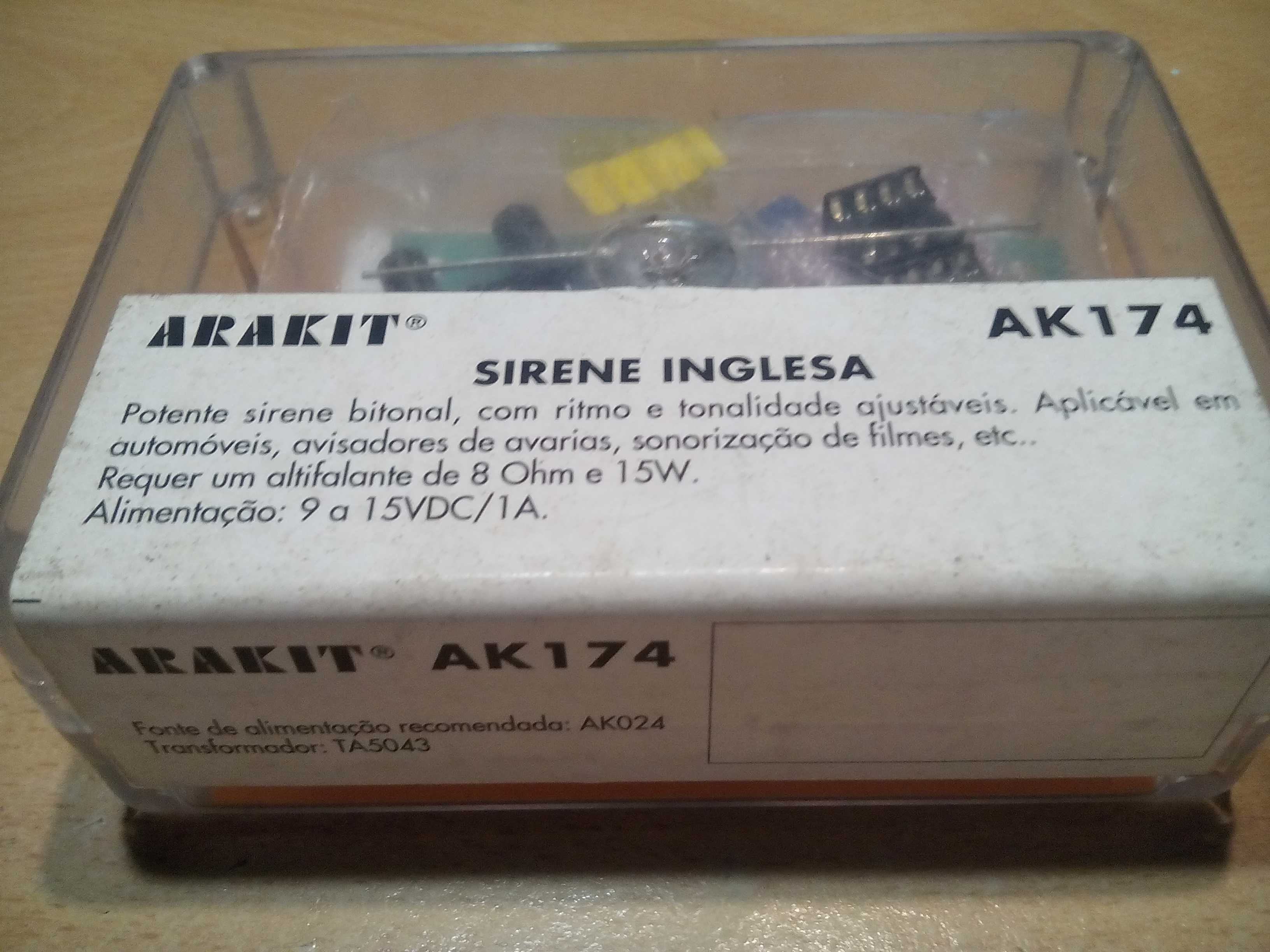 Kit Sirene Inglesa - (novo)  com 15W de potência
