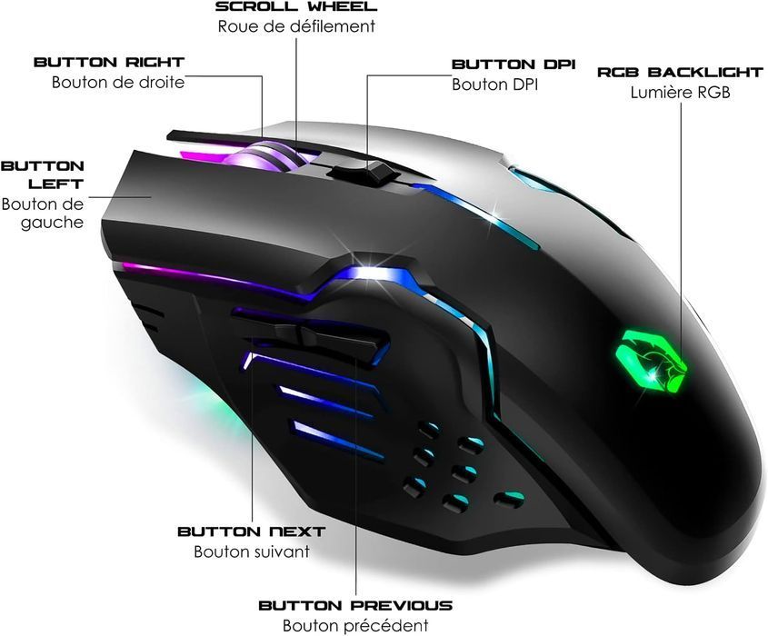 empire gaming, bezprzewodowa mysz dla graczy rf903 vv