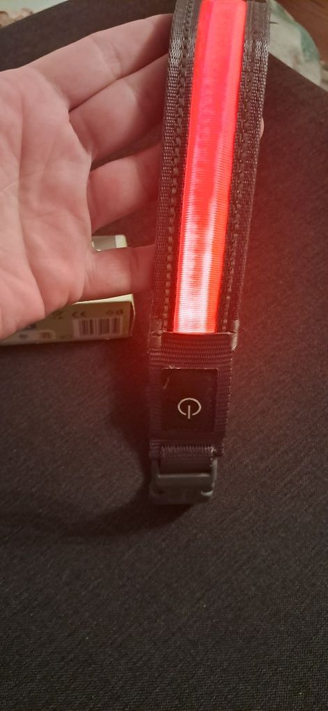 Obroża dla dużego psa Led rozmiar L zoofari
