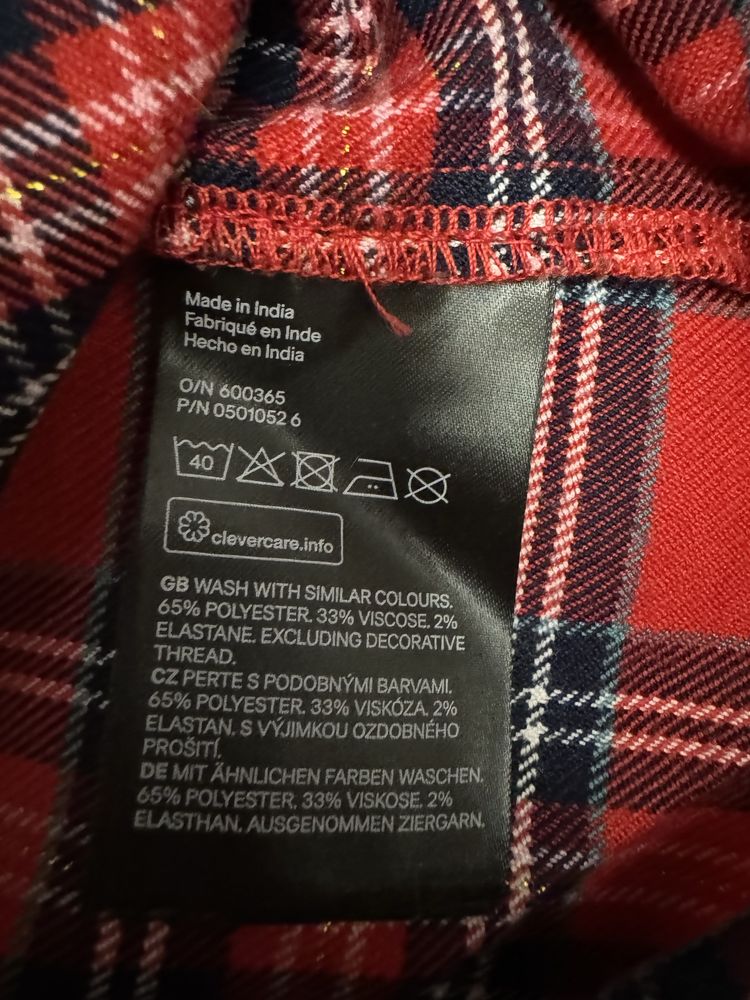 Sukienka w kratę H&M