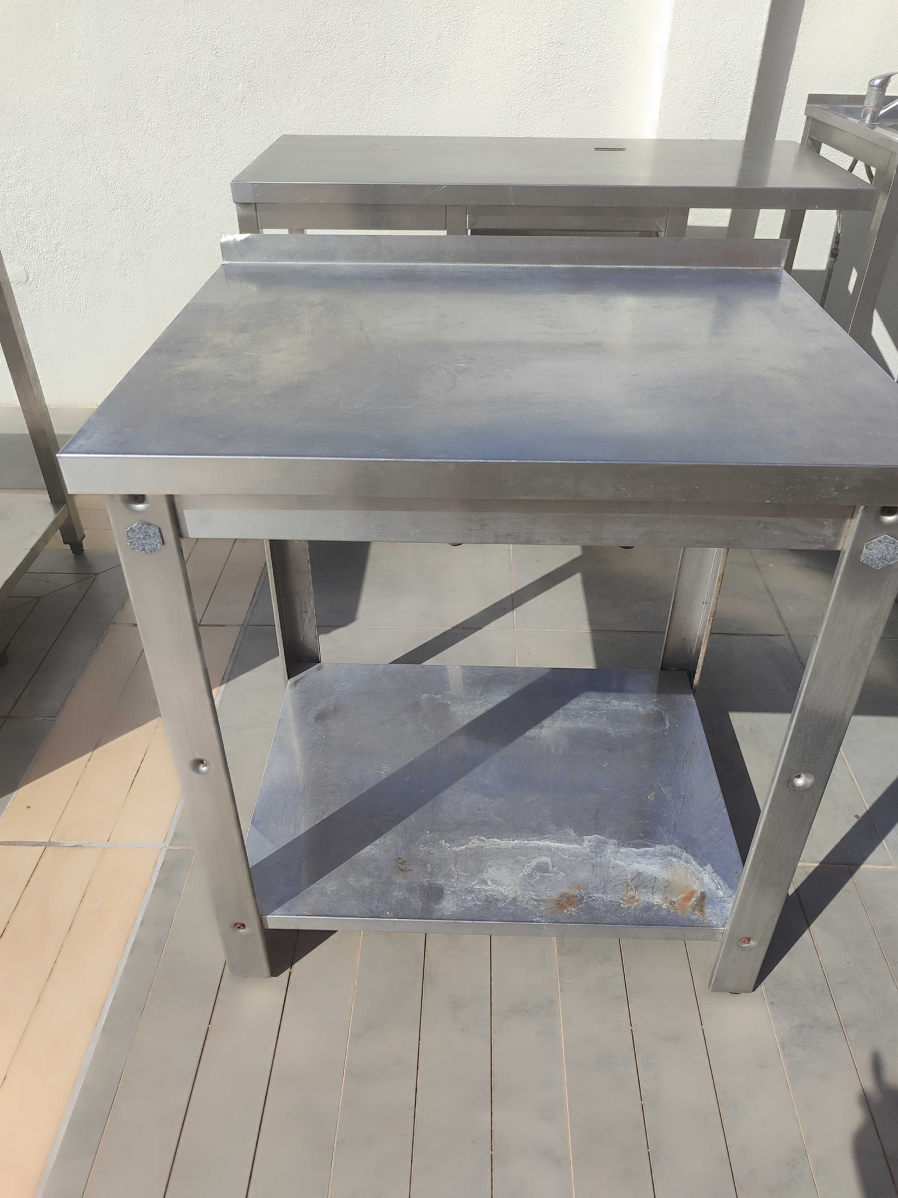 Bancada de inox para café