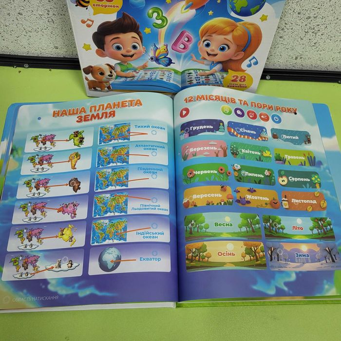 Віммельбух інтерактичний розвомляюча електрона книга від акумулятора