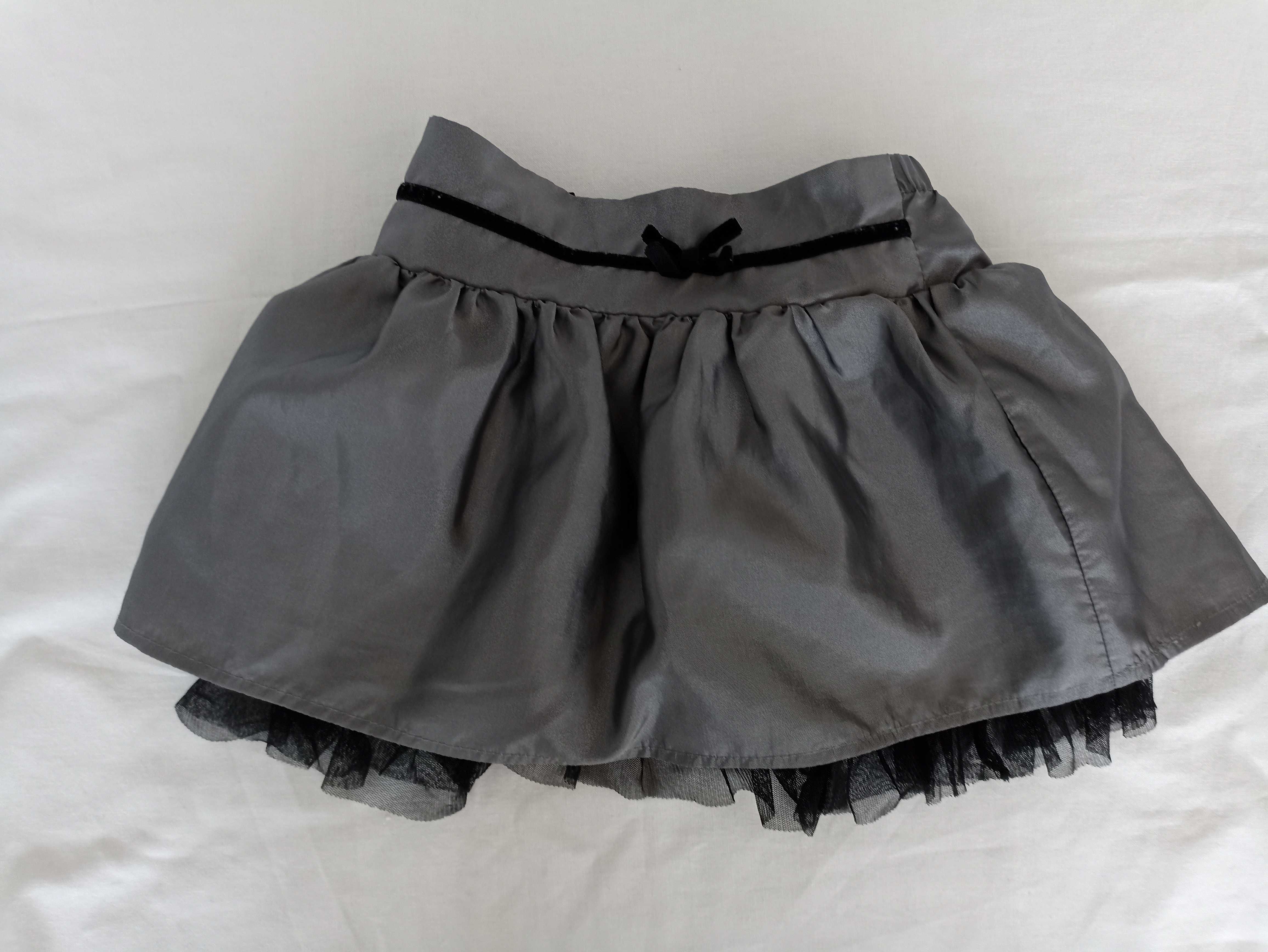Komplet dziewczęcy elegancka spódniczka body spódnica tiulowa 86