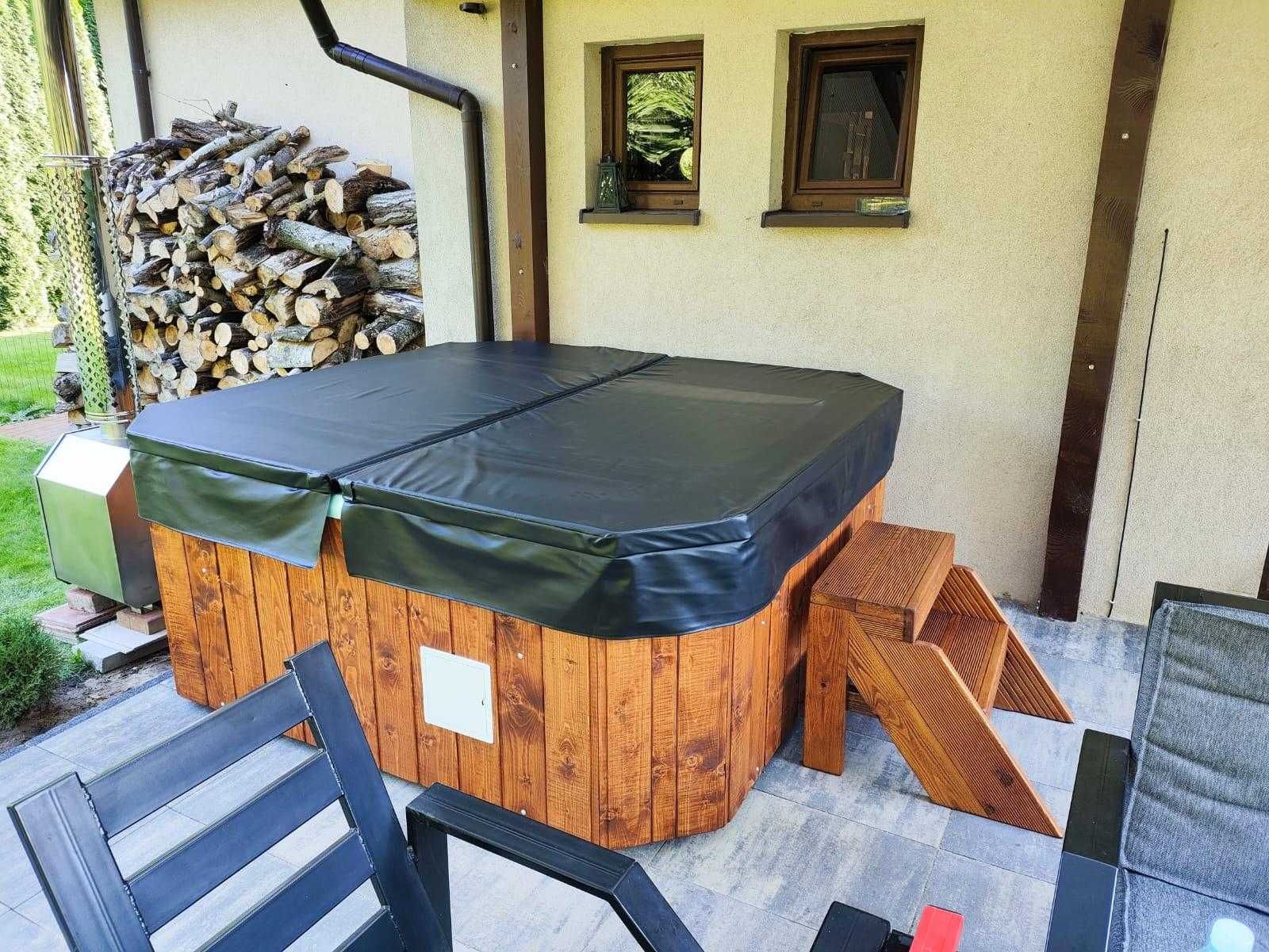 Ogrodowe nowe jacuzzi pełen zestaw hydromasaż pokrywa transport GRATIS