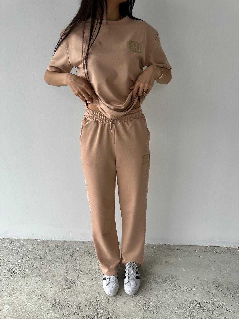 Nowy dres damski 2-częściowy – koszulka i spodnie S, M, L, XL