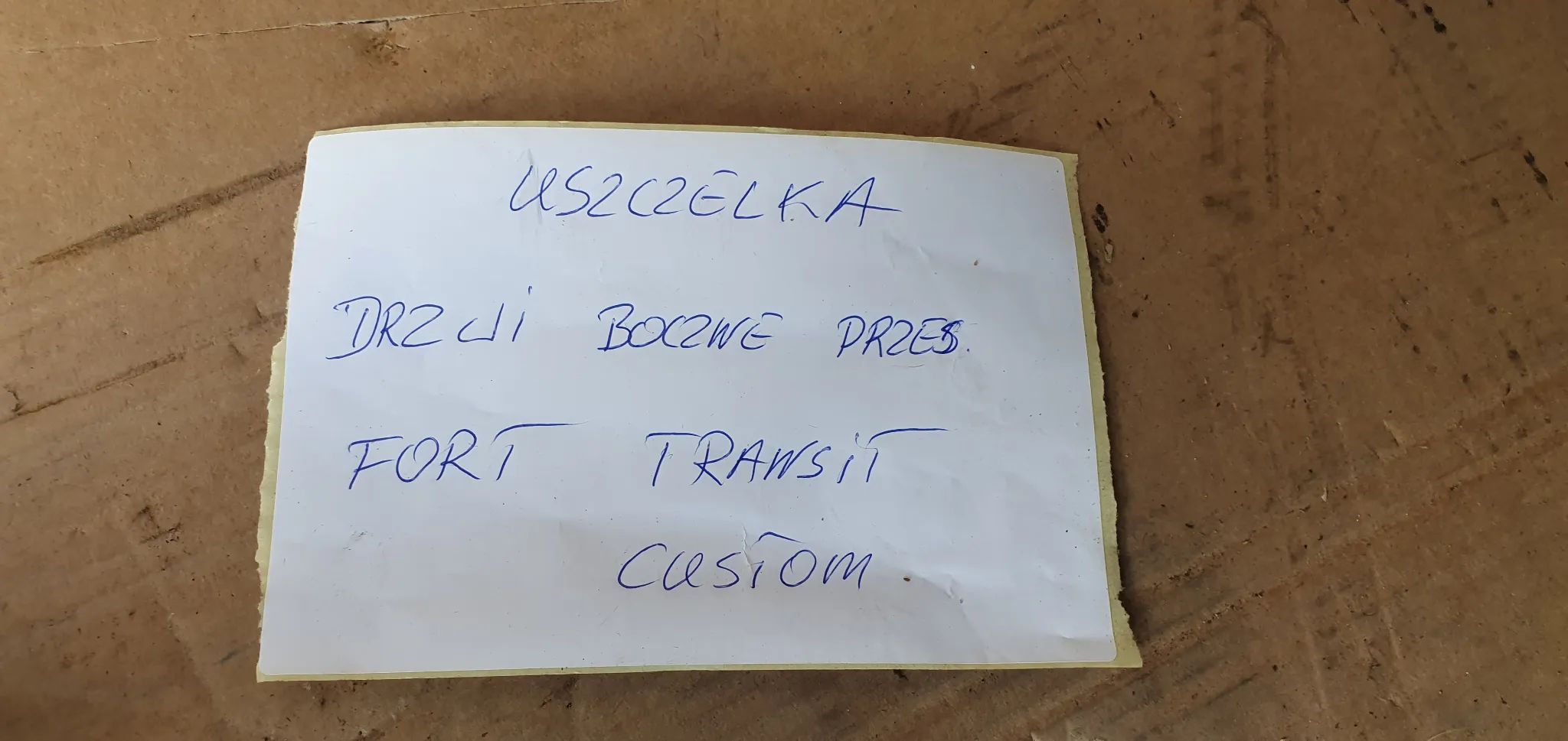 Uszczelka drzwi przesuwnych Ford Transit Custom MK8