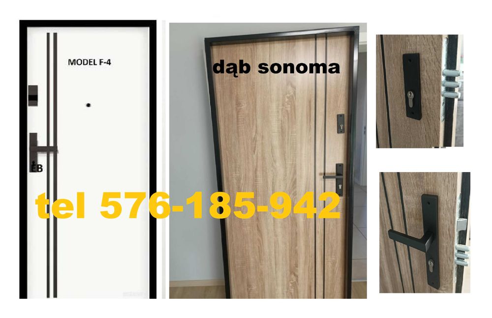 DRZWI z montażem do mieszkania -ZEWNĘTRZNE -wejściowe wewnątrzklatkowe