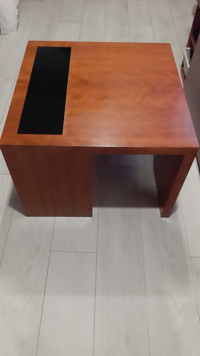 Mesa de centro madeira e vidro