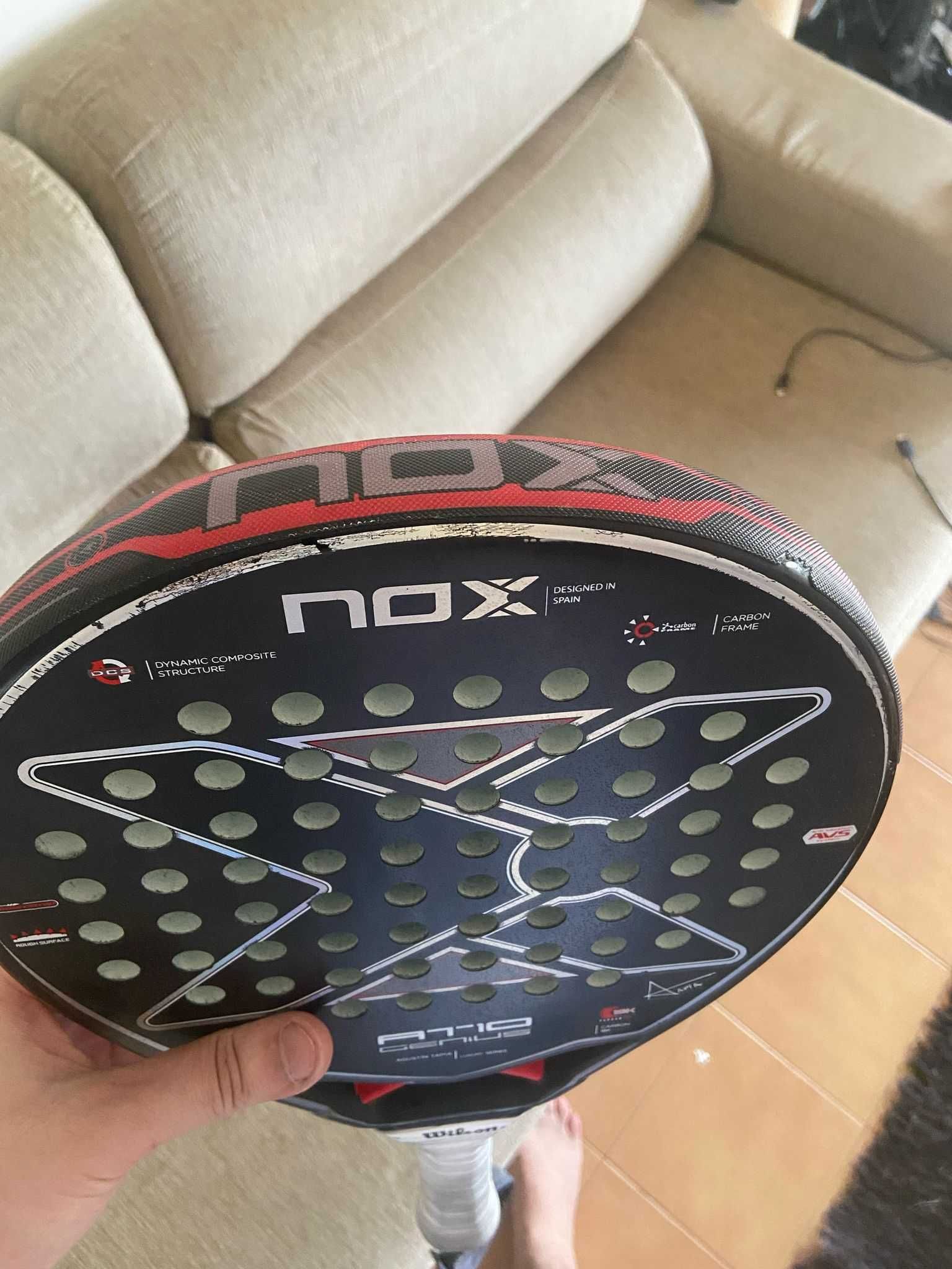 Raquete nox at10 genius 18k 2023 e Mala BullPadel