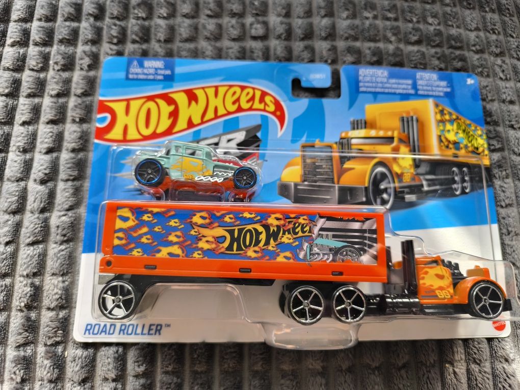 Hot Wheels Road Roller auto ciężarowe otwierana paka Mattel resoraki