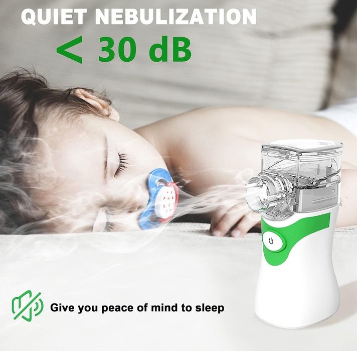 BellaGesundheit inhalator nebulizator, przenośny cichy USB maseczka