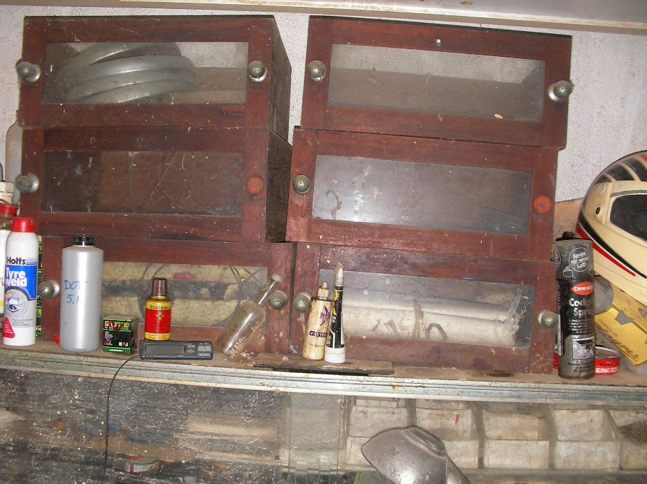 9 Gavetas de movel antigo de mercearia. Vintage