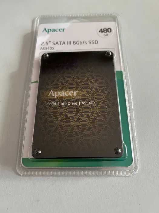 Dysk SSD Apacer AS340X 480GB SATA3 2,5" 3D NAND gwarancja nowy wer2