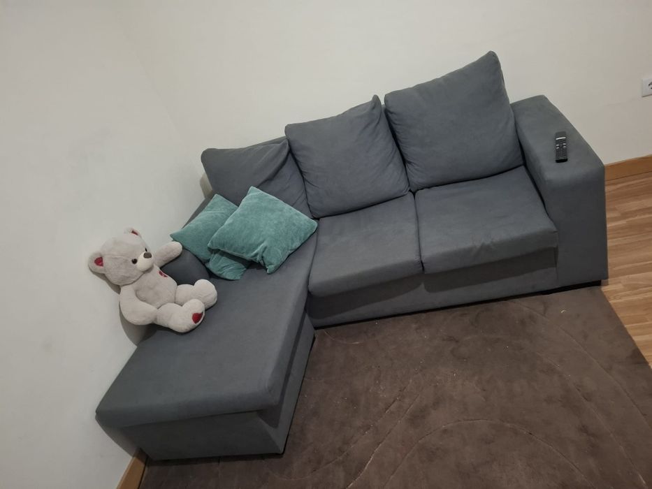 Sofá 3 lugares com chaise
