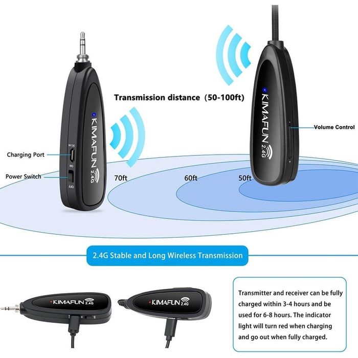 Бездротова гарнітура - мікрофон Kimafun