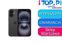 iPhone 16 128gb Czarny / NOWE ZAPAKOWANE GWARANCJA APPLE iTop Muranów