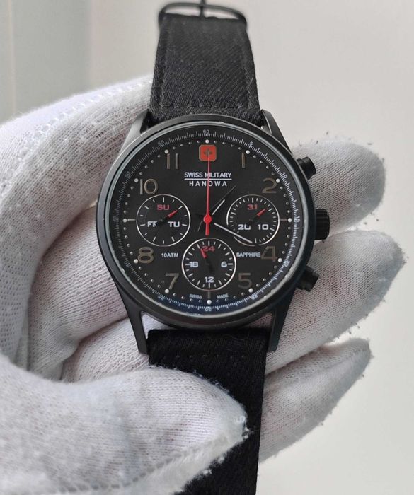 Чоловічий годинник Swiss Military Hanova 100m 44mm Sapphire