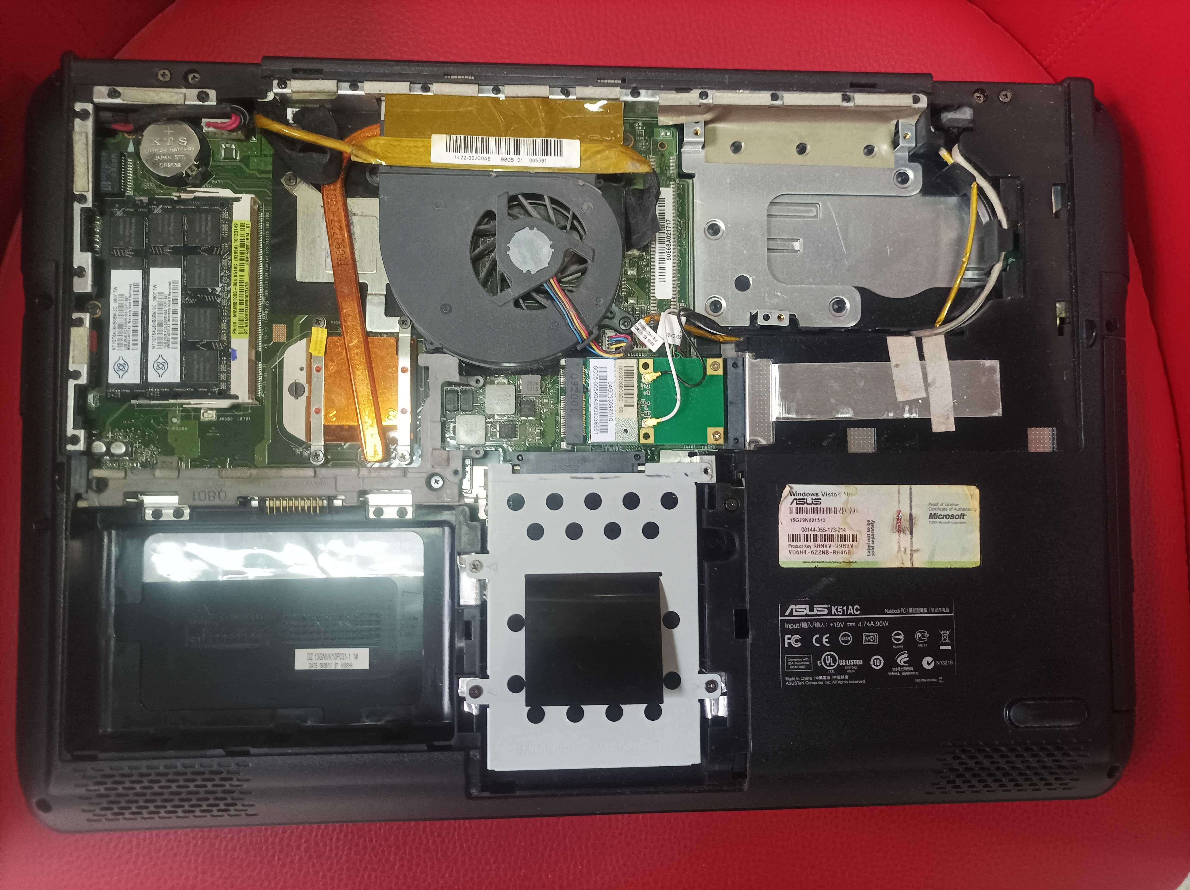 Laptop Asus K51AC-SX037A - Niesprawny na części