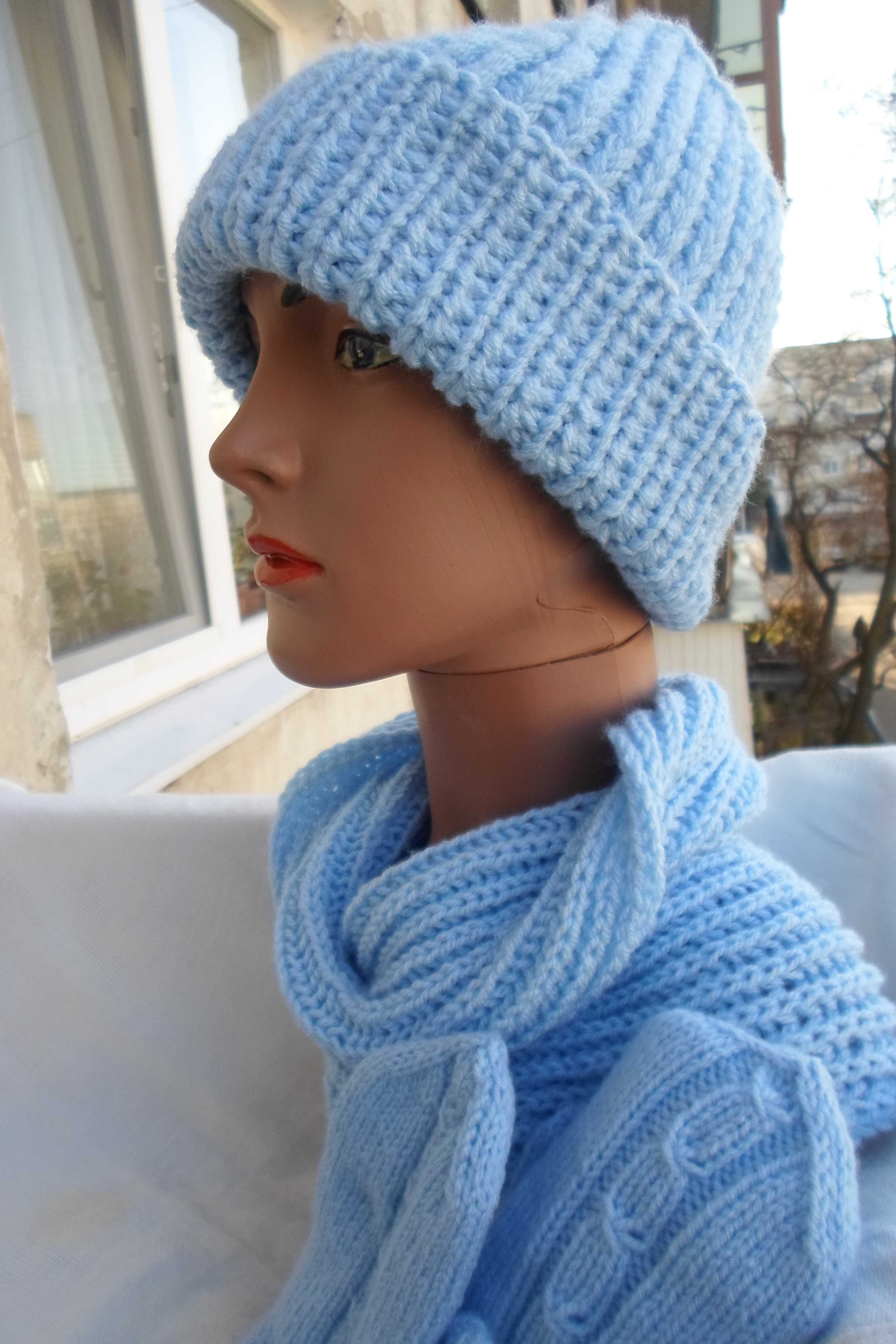 Комплект шапка,снуд,варежки 56-58р. Hand Made
