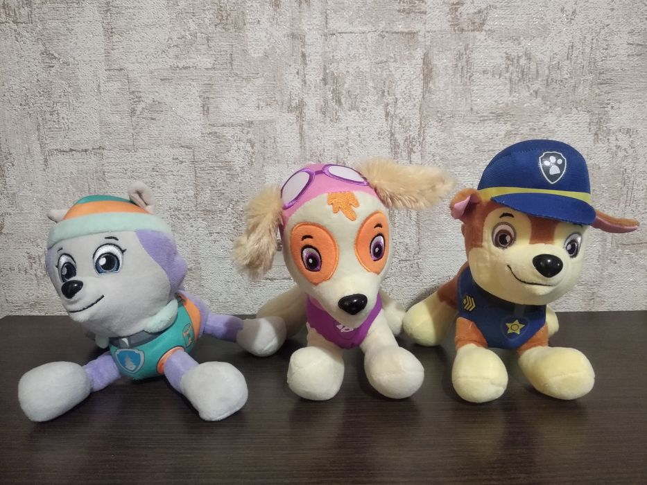 Мягкие игрушки Щенячий Патруль.Одним набором.