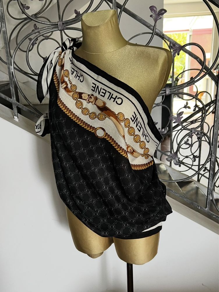 Chusta lniana plażowa szal psreo sarong z lnu 180 x 90 plaża