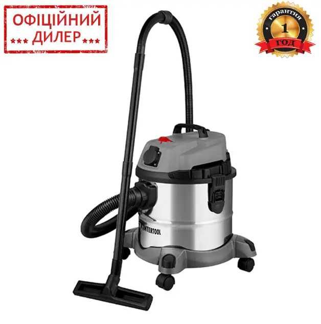Пылесос строительный INTERTOOL DT-1025 (1.4 кВт, бак 20 л, розетка)