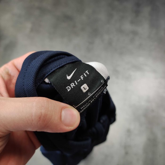 MĘSKA Sportowa Granatowa Bluza Rozpinana Stójka Nike Suwak Dri-Fit