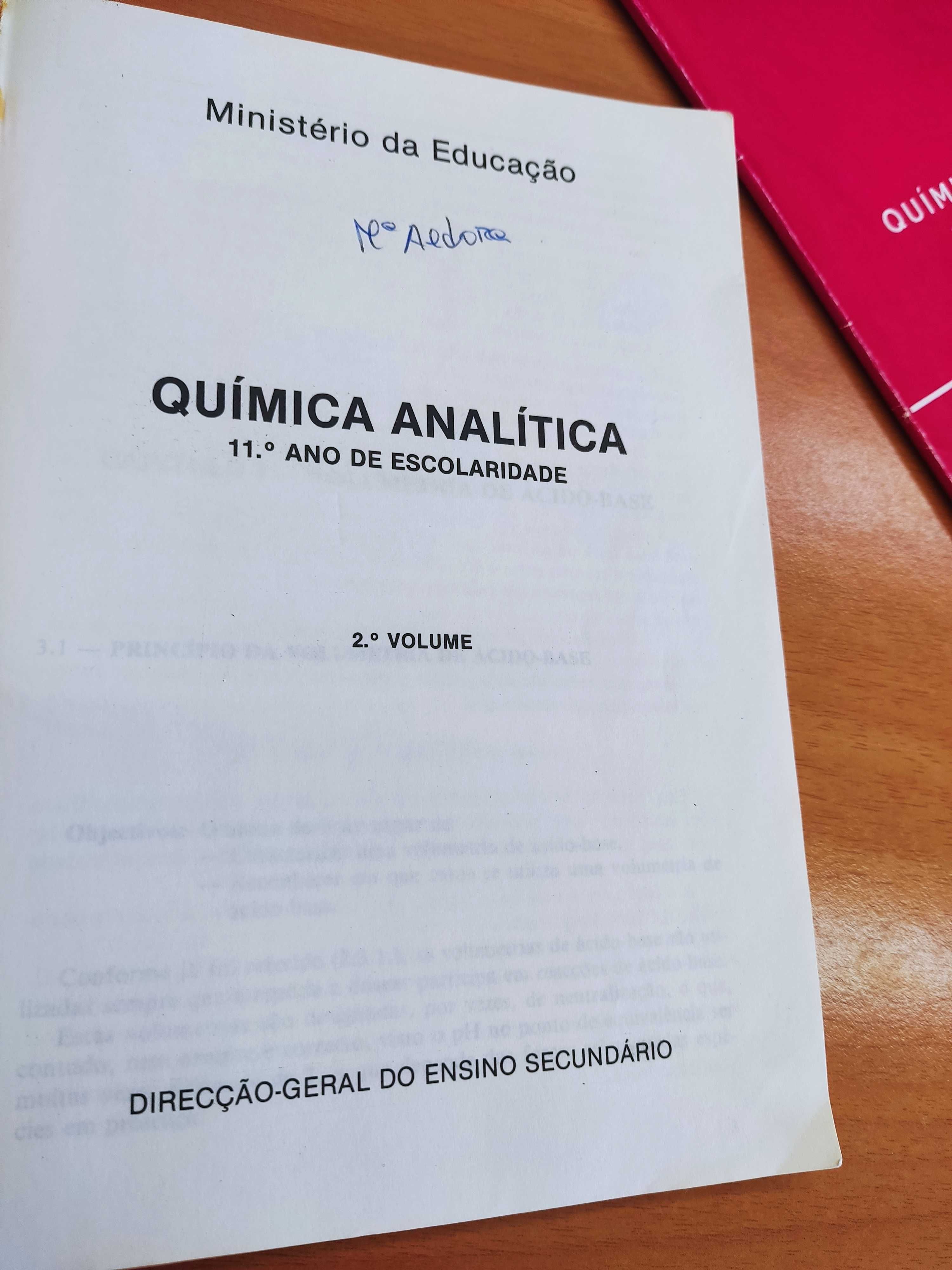 Química Analítica (11º ano) - Editorial do Ministério da Educação