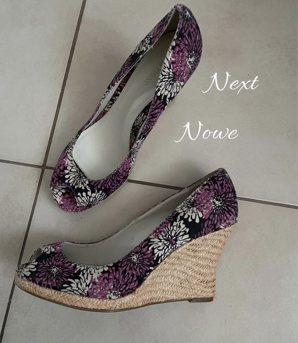 Next 39 nowe buty na koturnie