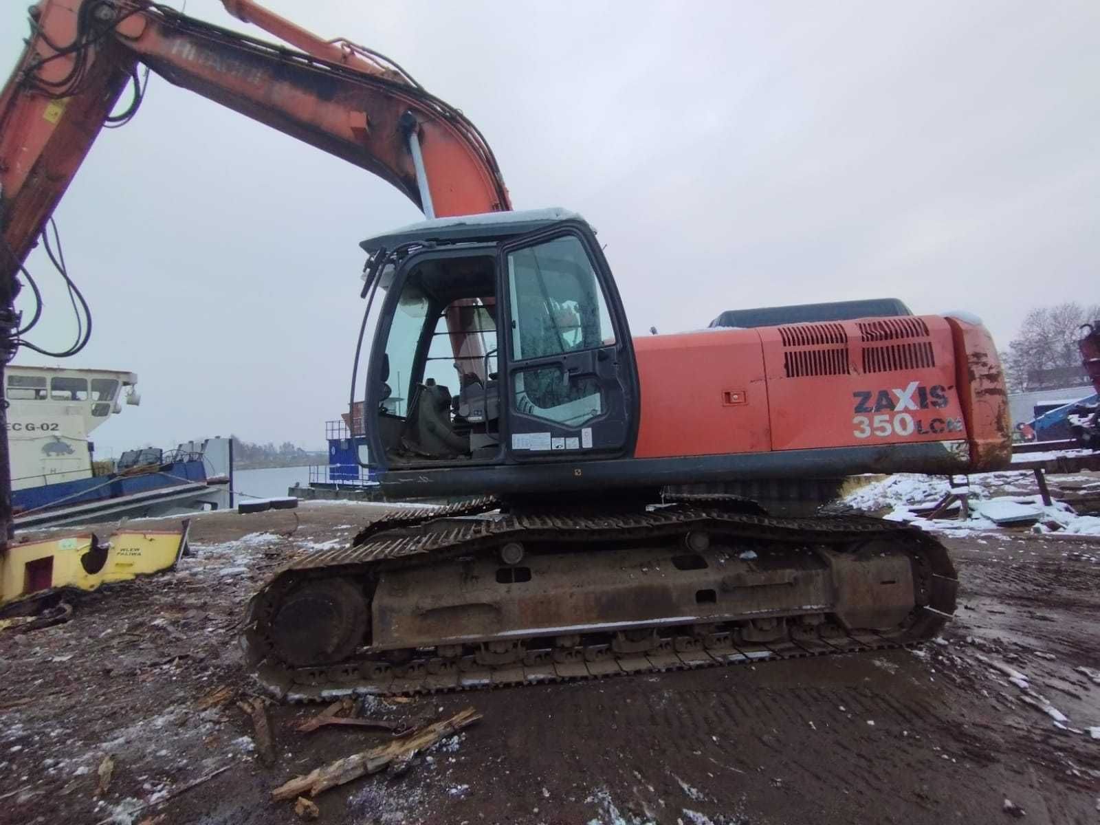 Koparka gąsienicowa Hitachi ZAXIS 350 + Nożyce TREVI BENNE do stali