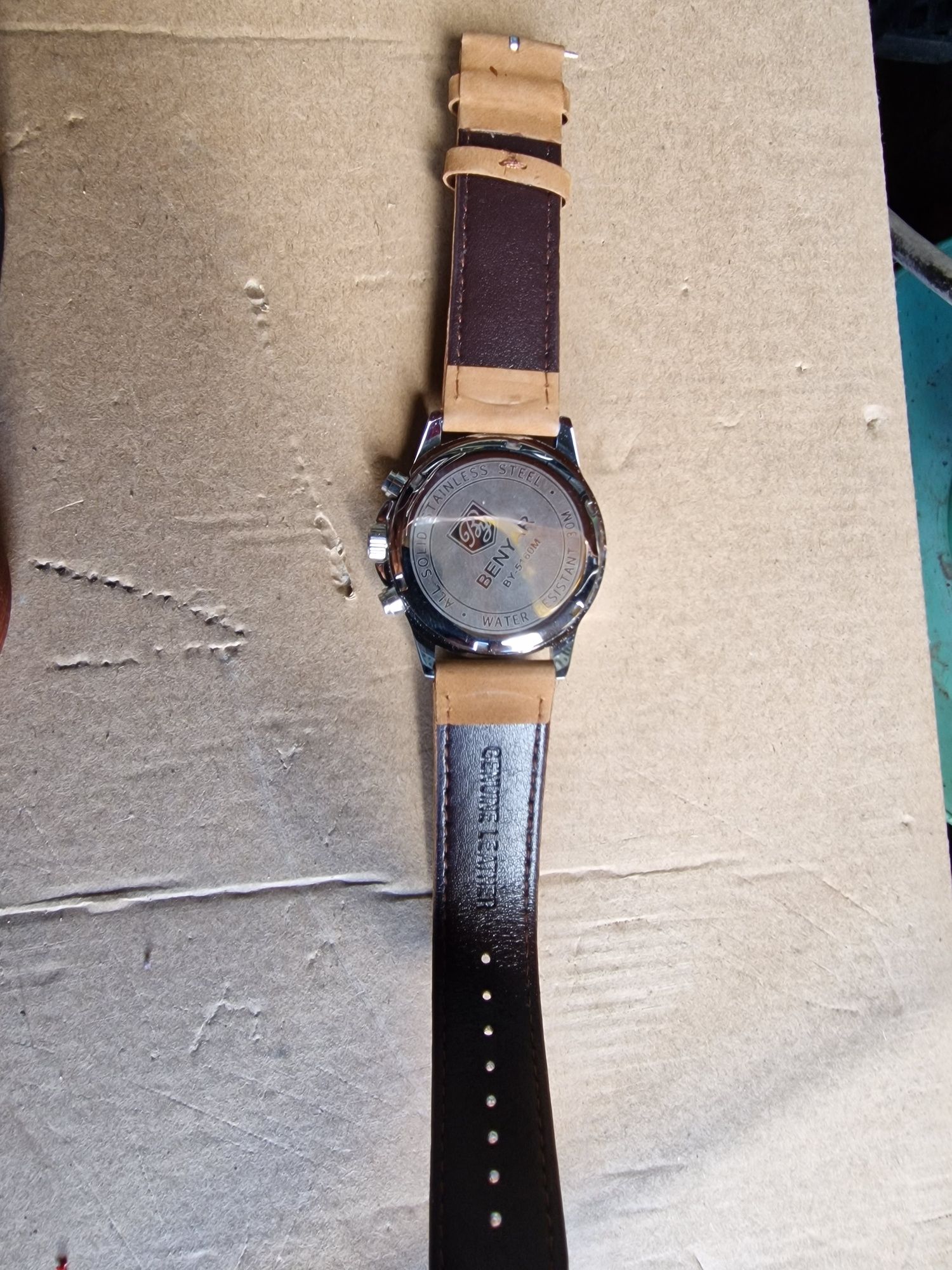 Zegarek Męski Elegancki Benyar Chronograf nowy za pół ceny