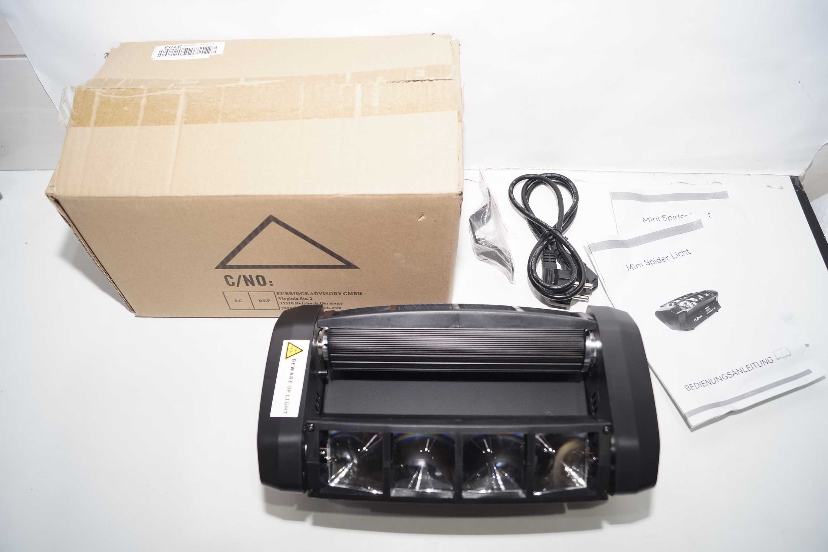 Ruchome głowy sceniczne 8x3W 8Beam DMX DJ Beam Efekt świetlny