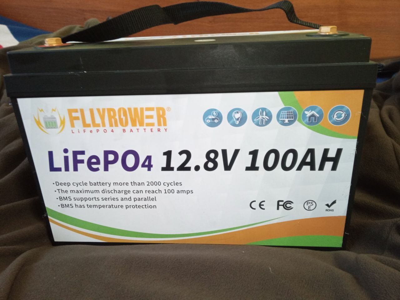 літій-залізо-фосфатний акумулятор FLLYPOWER 12.8V 100AH LiFePO4