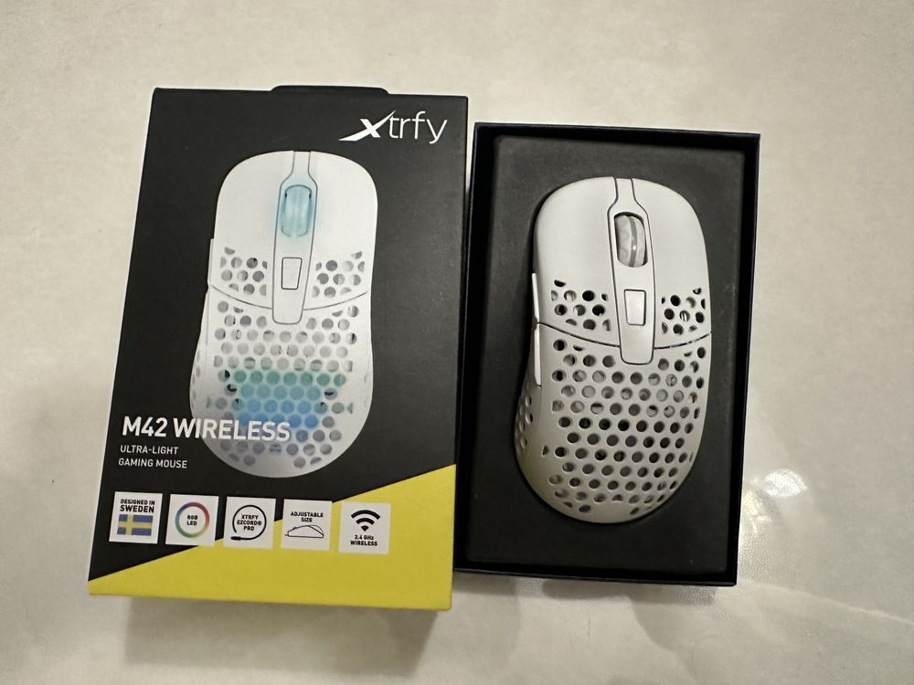 Мышь Xtrfy M42 Wireless White/Black