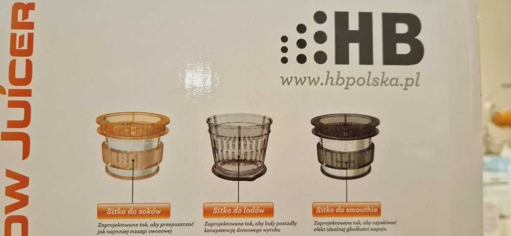 Sprzedam wyciskarkę wolnoobrotową HB SLOW JUICER