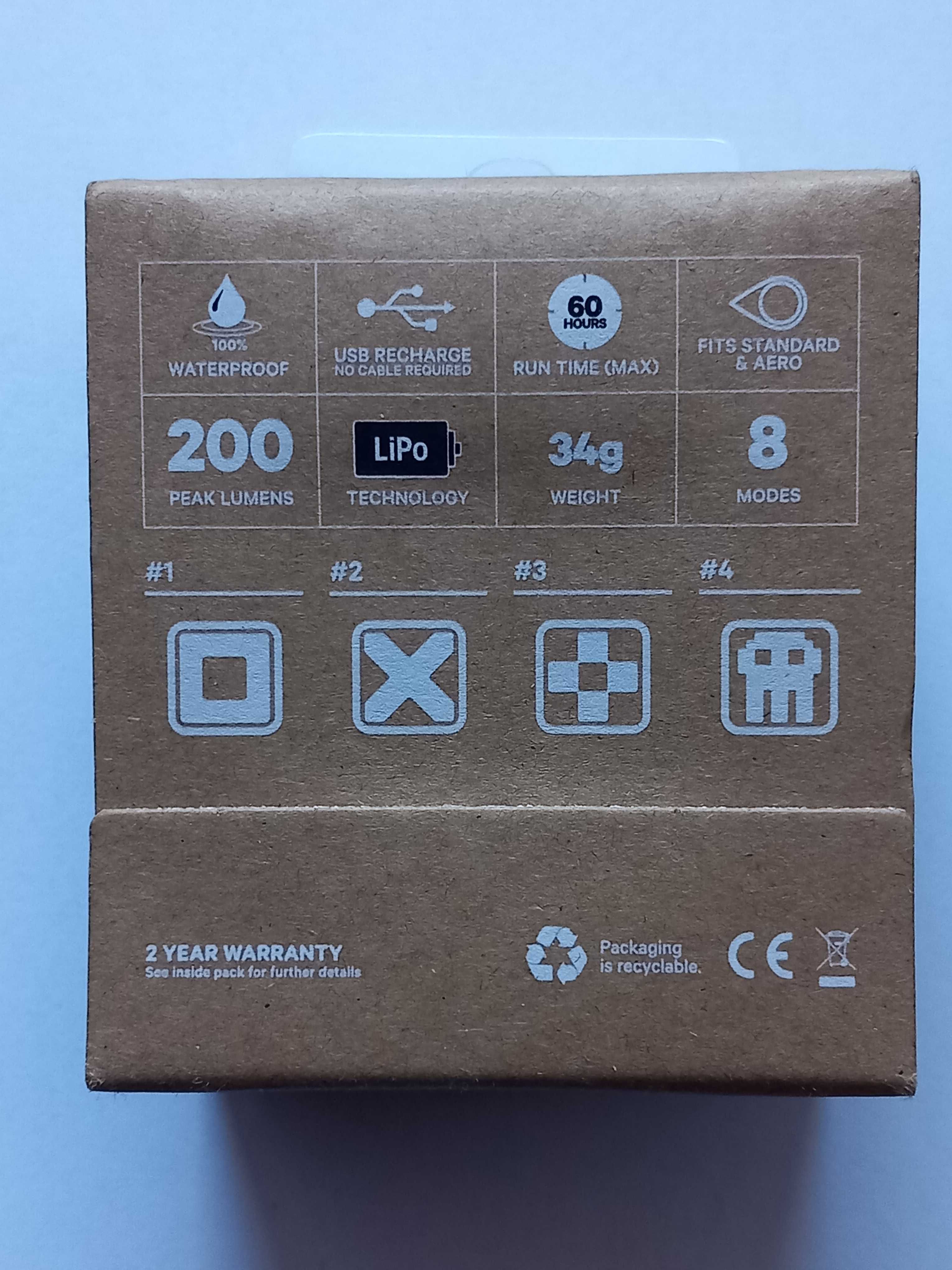 Lampka rowerowa przednia Knog Blinder - Square