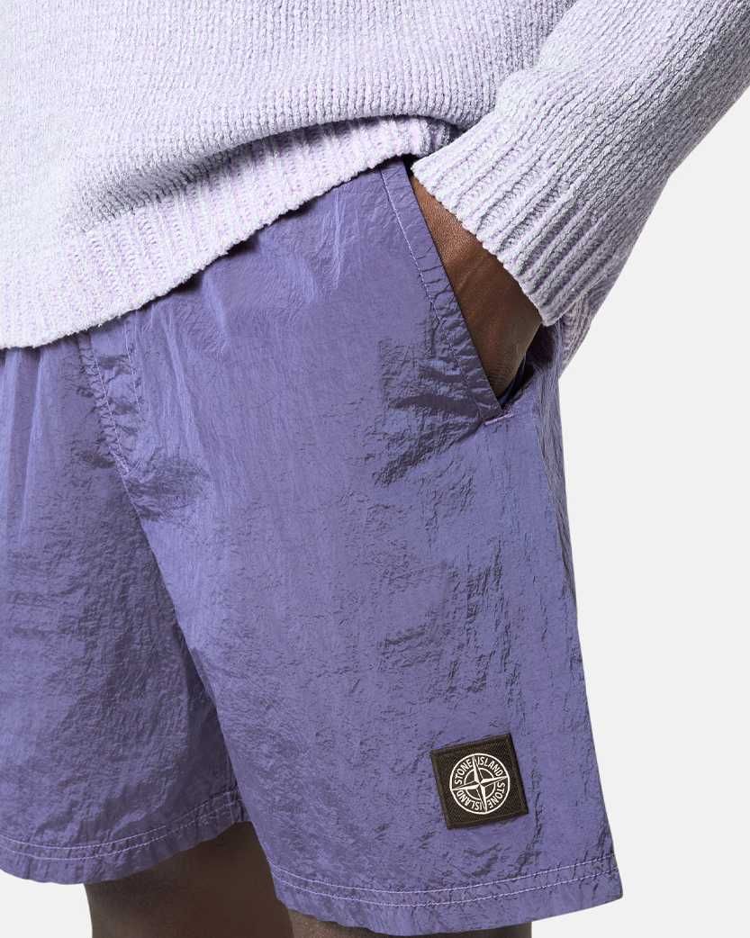 Шорти Stone Island B100009 Nylon Metal Mid-Length Swim Trunks Lavender