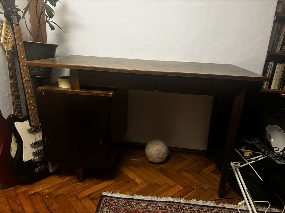 Biurko prl drewniane