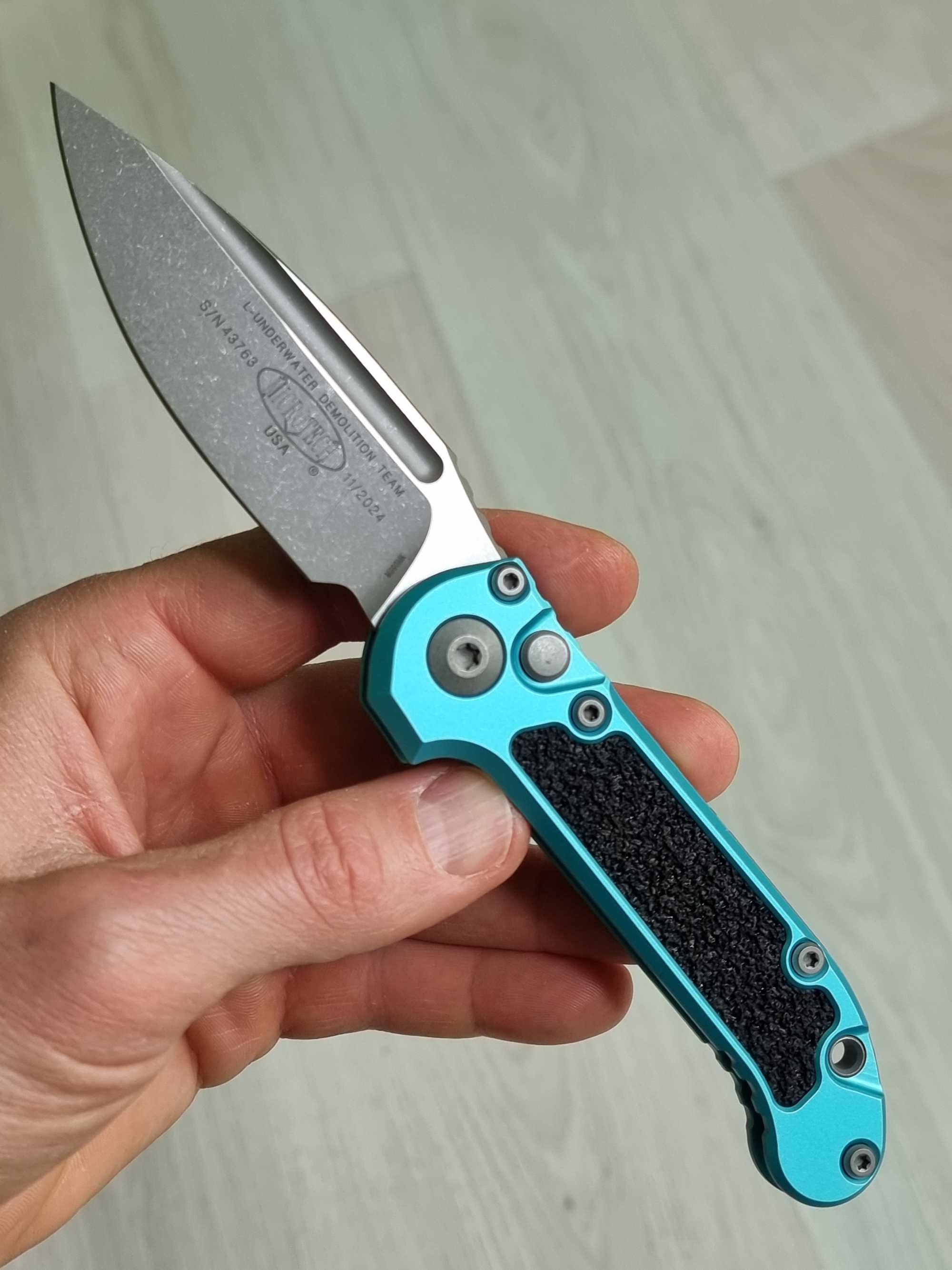 Microtech Knives LUDT Gen III Apocalyptic M390MK Turquoise Handle